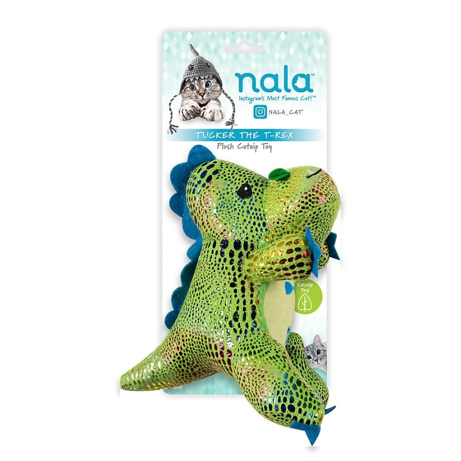 PetSmart Nala Cat Tucker The T-Rex Dinosaur Plush Cat Toy with Catnip for Play