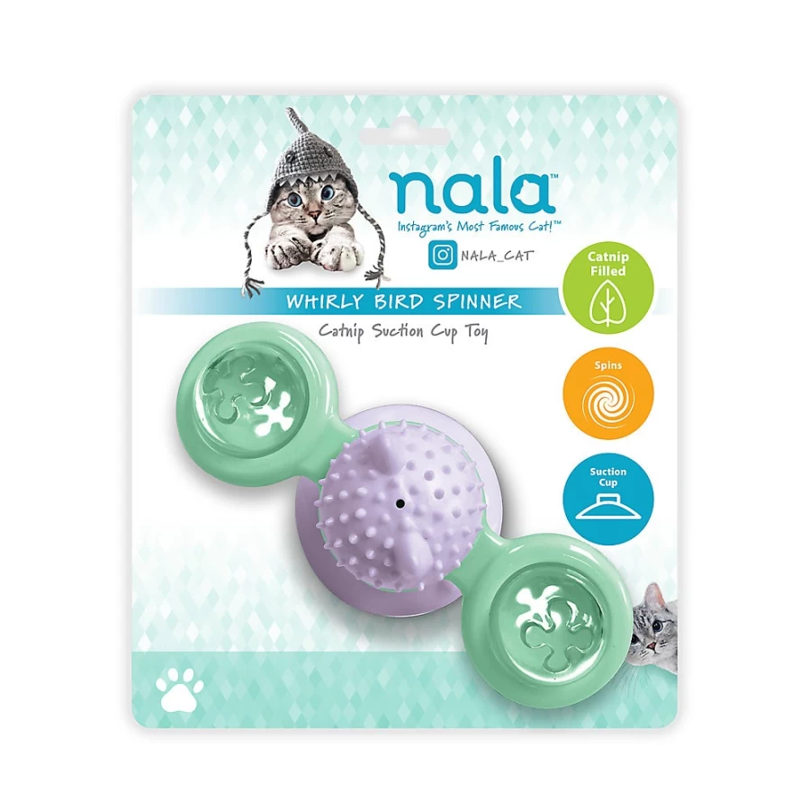 PetSmart Nala Cat Whirly Bird Spinner - Suction Cup Catnip Toy for Cats Interactive Play