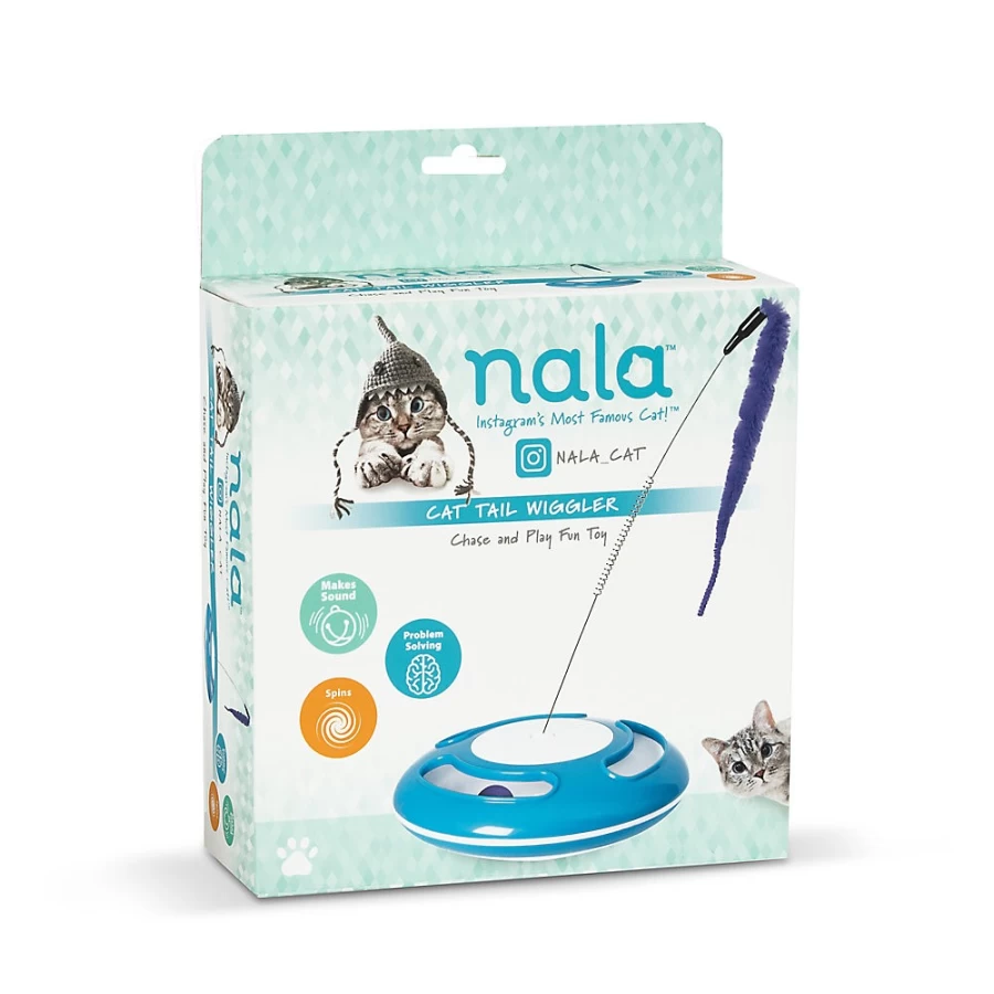 PetSmart Nala Cat Interactive Tail Wiggler Toy for Chase & Play - Fun Cat Teaser Wand