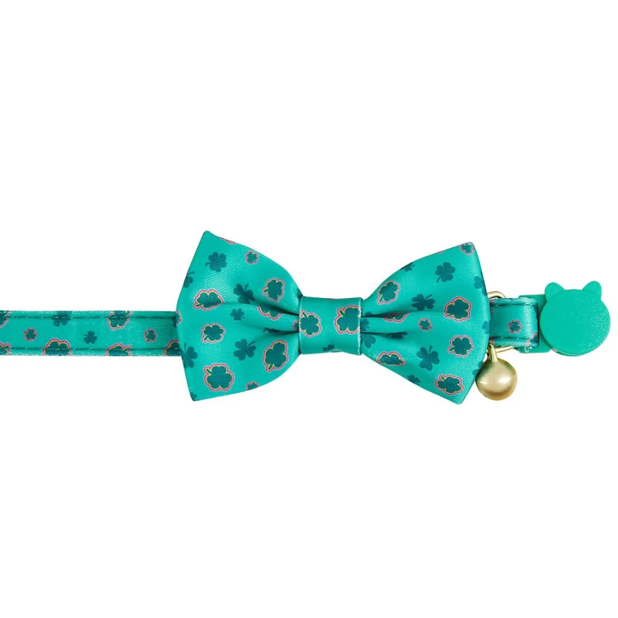 PetSmart Whisker City Green Clover Adjustable Kitten Collar for Cats