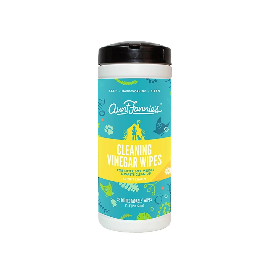 PetSmart Aunt Fannie's Cat Cleaning Vinegar Wipes - Natural Pet Stain & Odor Remover
