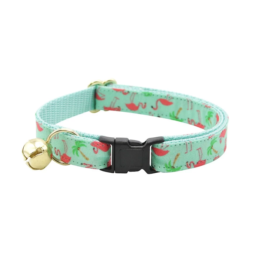 PetSmart Flamingo Aqua Tropical Breakaway Cat Collar - Made by Cleo