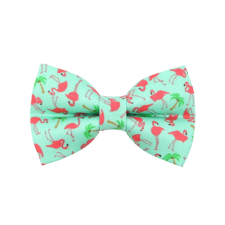 PetSmart Flamingo Aqua Tropical Cat Bow Tie - Made By Cleo for Stylish Pets