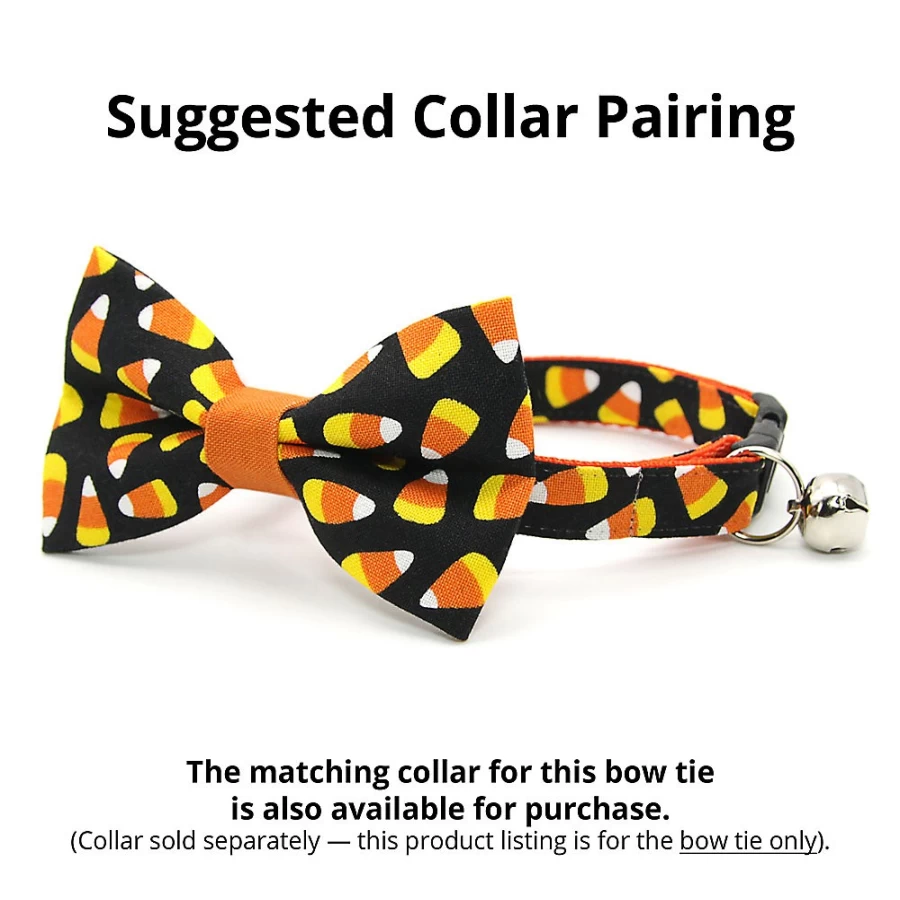 PetSmart Halloween Candy Corn Cat Bow Tie - Made By Cleo Trick or Treat Pet Accessory