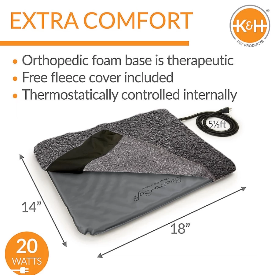 PetSmart KH Lectro-Soft Heated Outdoor Dog & Cat Bed - Warm Electric Pet Bed for All Weather