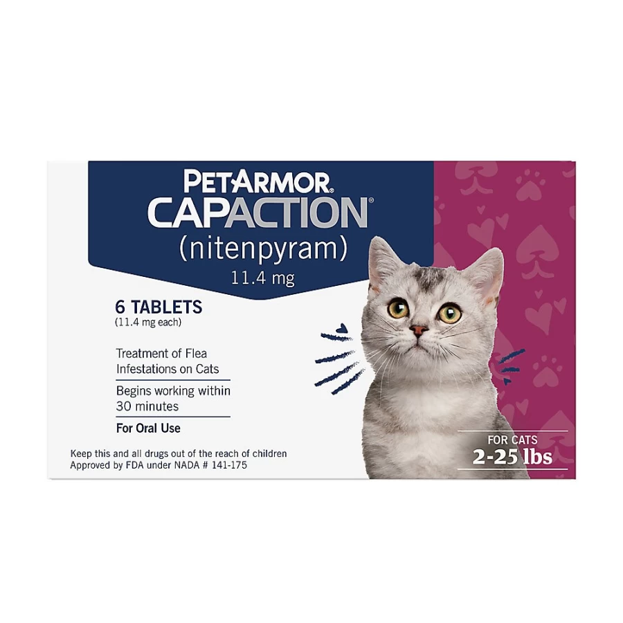 PetSmart PetArmor CapAction Oral Flea Treatment for Cats - 6 Month Supply of Flea Prevention Medicine