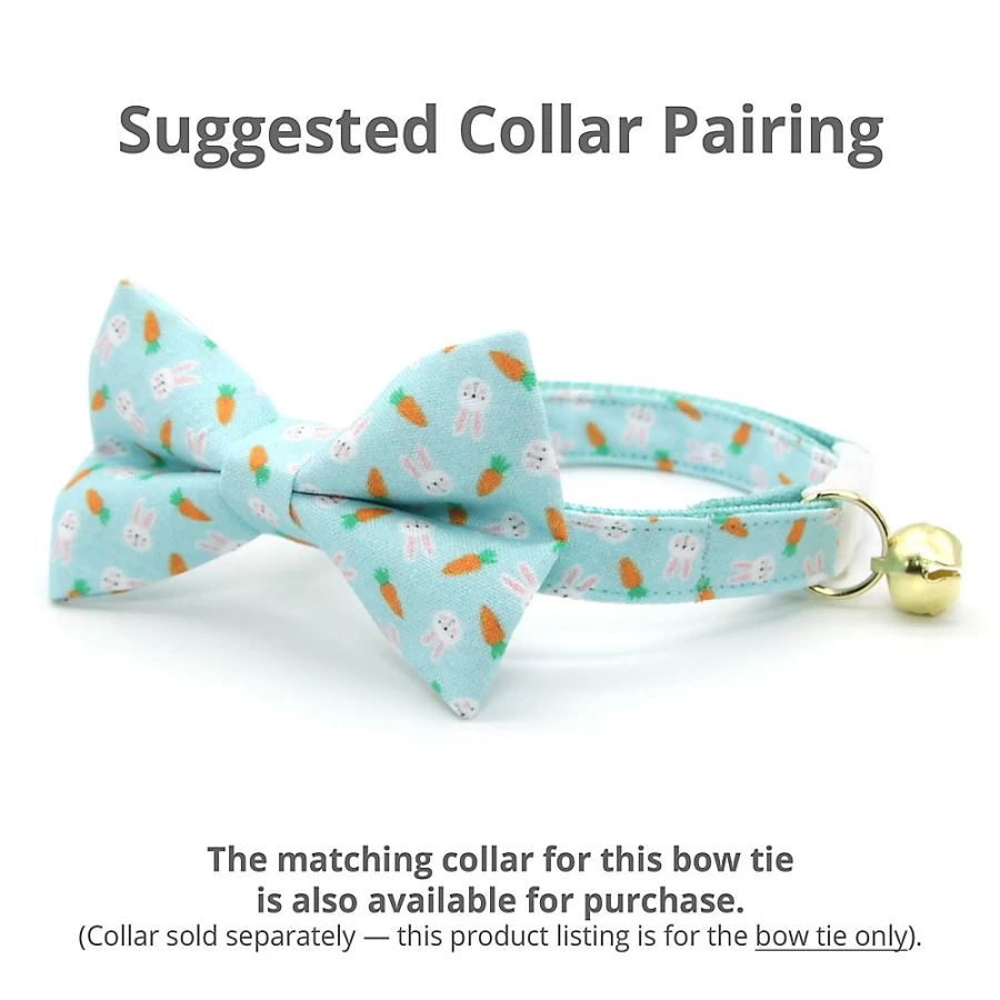 PetSmart Easter Bunny & Carrot Themed Cat Bow Tie by Made By Cleo