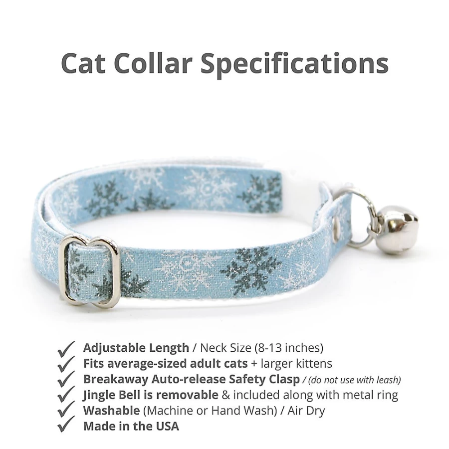 PetSmart Cleo Snowflakes Breakaway Cat Collar - Safe & Stylish Kitten Collar