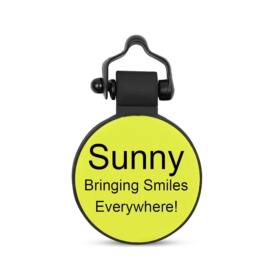 PetSmart Personalized Silicone Mini Circle ID Tag for Dogs & Cats - Silent Pet Tag by SiliDog